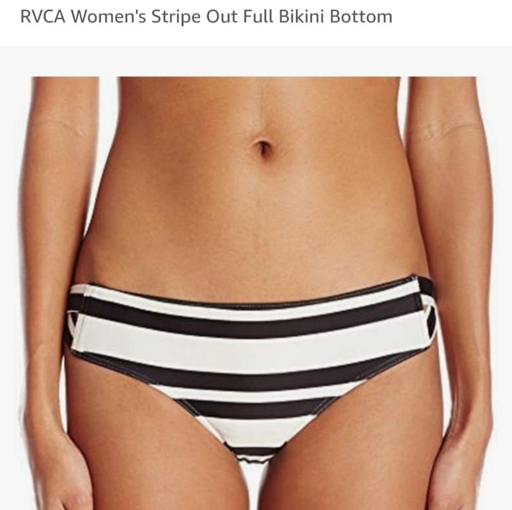 RVCA Women's Stripe Out Bikini Bottom, X-Small